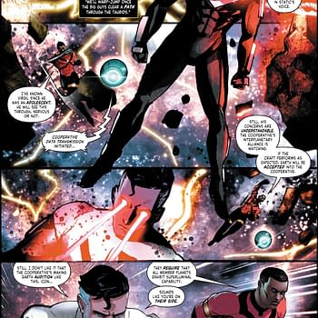 Interior preview page from Batman/Static Beyond #1