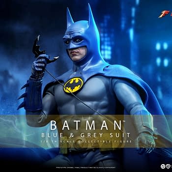 Michael Keaton Returns As Batman with New Blue & Grey Hot Toys Figure