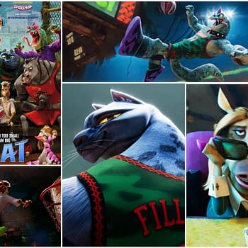 A collage of animated scenes from the movie 'GOAT,' featuring anthropomorphic animals engaged in basketball activities, showcasing dynamic poses and expressions, with a title highlighting the film's theme of dreaming big.