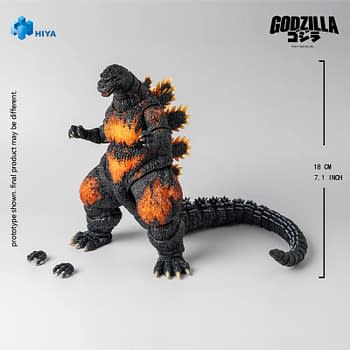 Hiya Debuts New Burning Godzilla vs. Destoroyah (1995) 7" Figure