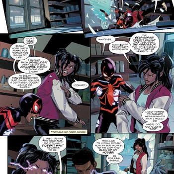 Interior preview page from MILES MORALES: SPIDER-MAN #41 FEDERICO VICENTINI COVER