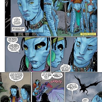 Interior preview page from AVATAR: THE GAP YEAR - TIPPING POINT #2 MICHAEL HEISLER COVER