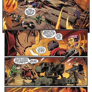 Interior preview page from EXPATRIATE X-MEN #3 FRANCESCO MORTARINO COVER