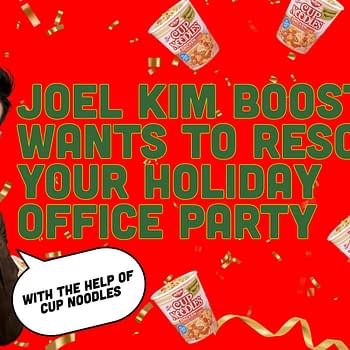 Joel Kim Booster Wants To Save Your Office Party With Cup of Noodles