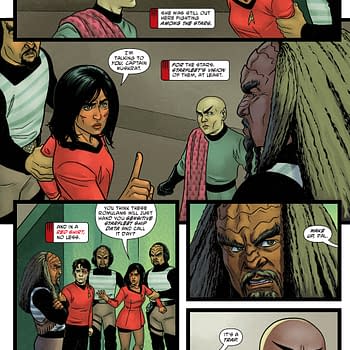 Interior preview page from STAR TREK: RED SHIRTS #5 CHRIS SHEHAN COVER