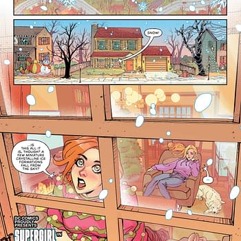 Interior preview page from Supergirl #8