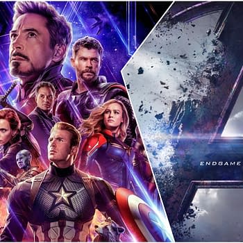 A promotional illustration for 'Avengers: Endgame,' featuring iconic characters like Iron Man, Captain America, and Black Widow, set against a cosmic backdrop with a fragmented Avengers logo. The design highlights anticipation for the film's return to theaters in September 2026.
