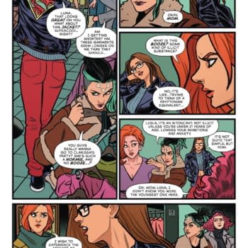 Interior preview page from Supergirl #9