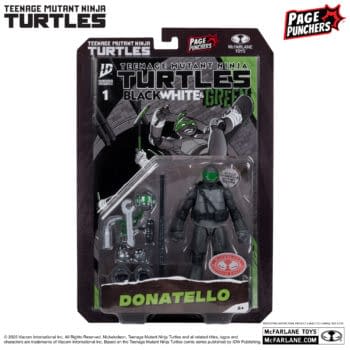 TMNT: Black, White & Green Donatello Figure Arrives from McFarlane