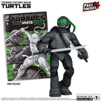 Leonardo TMNT: Black, White & Green Figure Revealed by McFarlane