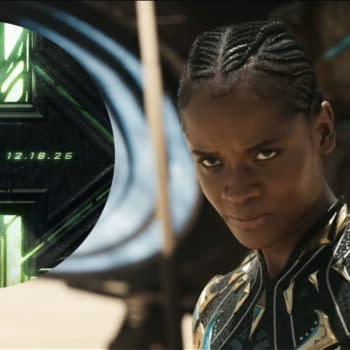 A promotional illustration for 'Avengers: Doomsday,' featuring the number 'A' with a futuristic design and glowing green elements. The date 'DOOMSDAY 12.18.26' is displayed beneath it.