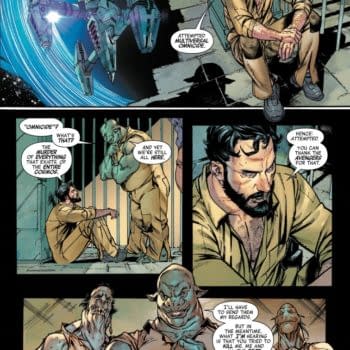 Interior preview page from AVENGERS #36 RUSSELL DAUTERMAN COVER