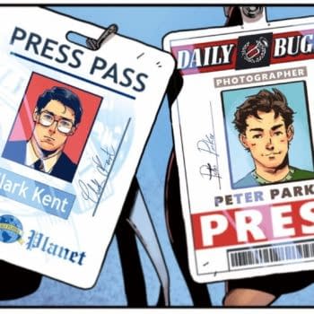 The Press Passes Of Clark Kent & Peter Parker In Superman/'Spider-Man