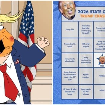 Trump SOTU Speech Gets Its Own "Crash Out" Bingo Game from Newsom