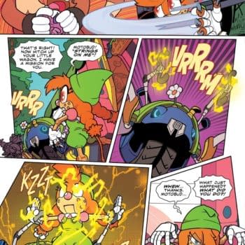 Interior preview page from SONIC THE HEDGEHOG #84 MIN HO KIM COVER