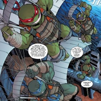 Interior preview page from TEENAGE MUTANT NINJA TURTLES X GODZILLA #3 FERO PE COVER