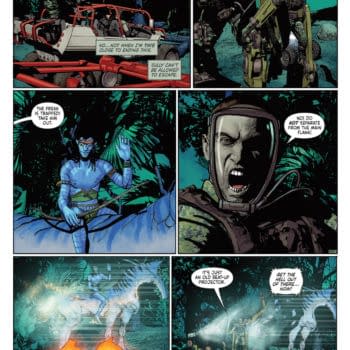 Interior preview page from AVATAR: THE GAP YEAR - TIPPING POINT #6 MICHAEL HEISLER COVER