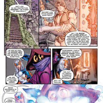 Interior preview page from HE-MAN AND THE MASTERS OF THE UNIVERSE #4 ANDWORLD DESIGN COVER