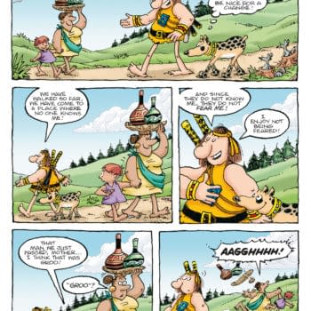 Interior preview page from GROO: THE PROPHECY #1 CARRIE STRACHAN COVER