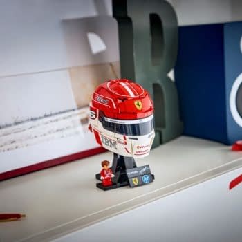 LEGO Races with Formula 1 Scuderia Ferrari HP Charles Leclerc Helmet