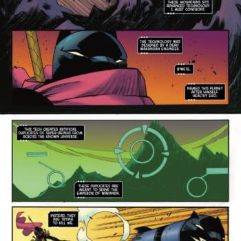 Interior preview page from BLACK PANTHER: INTERGALACTIC #4 CAFU COVER