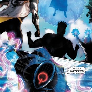 Interior preview page from Batman/Static: Beyond #4