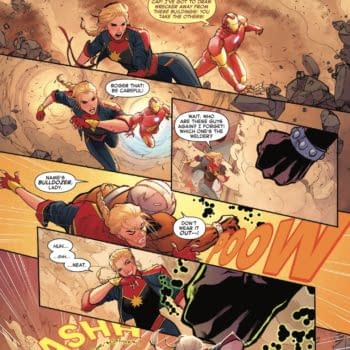 Interior preview page from CAPTAIN MARVEL: DARK PAST #1 LUCAS WERNECK COVER