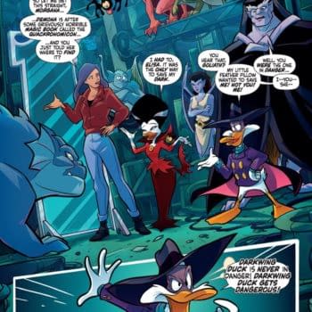 Interior preview page from Gargoyles/Darkwing Duck #3