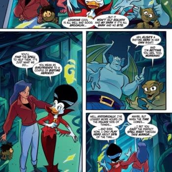 Interior preview page from Gargoyles/Darkwing Duck #4