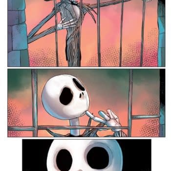 Interior preview page from Nightmare Before Christmas: Shiver of Christmas Town #2