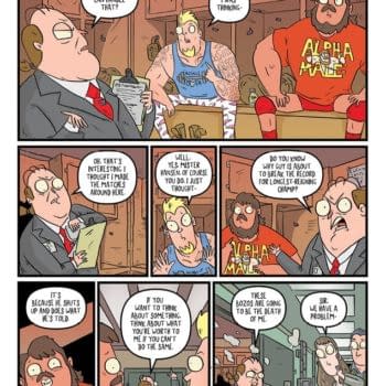 Interior preview page from Wrestle Heist #4