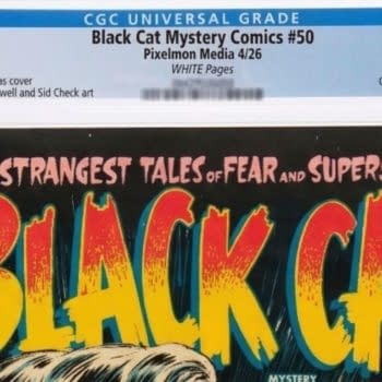 $1000 Bounty Placed On Black Cat Mystery #50 Facsimile CGC Graded 10.0