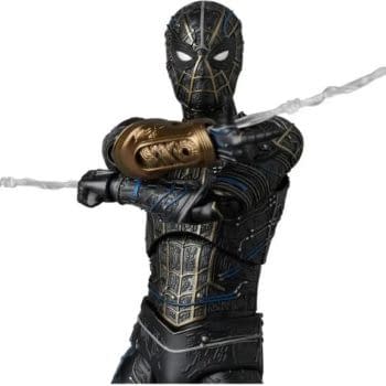 Spider-Man: No Way Home Black and Gold Suit MAFEX Coming Soon