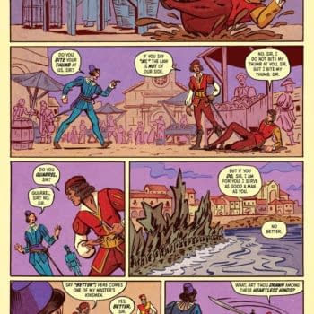 Interior preview page from ROMEO AND JULIET AND GODZILLA #1 TOM SCIOLI COVER