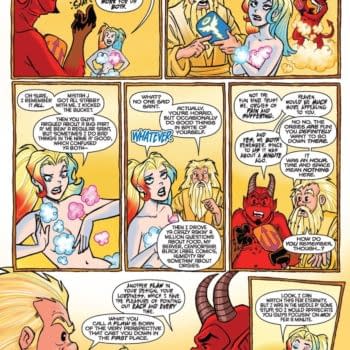 Interior preview page from Harley Quinn x Elvira #6