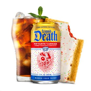 Liquid Death Launches Pop Tarts: Frosted Strawberry Iced Tea