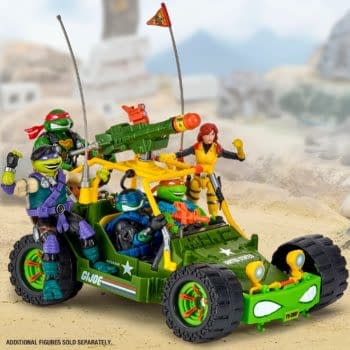 Playmates Reveals New TMNT x G.I. Joe A.W.E. Shell-Striker Vehicle