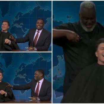 SNL 51 Finale "Joke Swap" Gets Brutal; Colin Jost Nearly Loses Hair