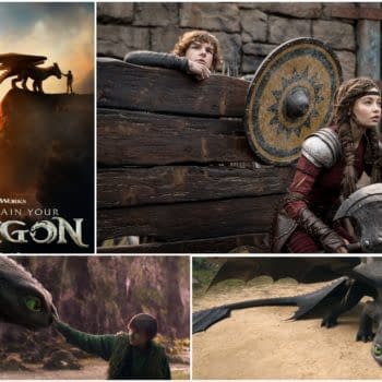 Collage from How to Train Your Dragon 2 showing Toothless, Hiccup, and Astrid in key scenes, including the film poster and close-ups of the dragon and riders.