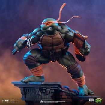 Michelangelo is Unleashed with Iron Studios Newest TMNT Statue