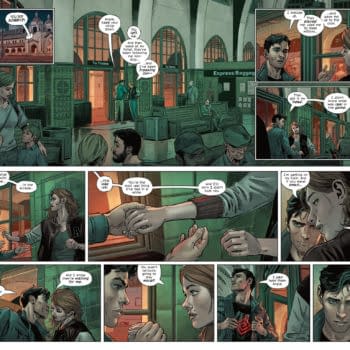Interior preview page from MASTERMINDS #5 STEPHEN THOMPSON COVER