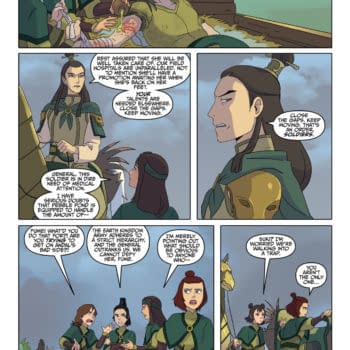 Interior preview page from AVATAR: THE LAST AIRBENDER--THE KYOSHI WARRIORS #2 DANIELLE WEIRES COVER