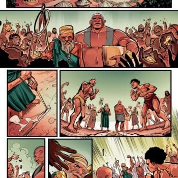 Interior preview page from THE RING: THE MAN WHO BEAT THE MAN #1 OLIVER BARRETT COVER