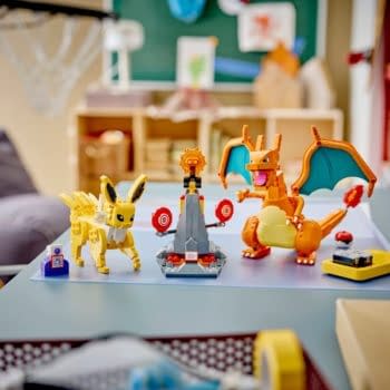 Charizard and Jolteon Battle with LEGO’s Next Pokémon All-In Set