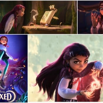 A Hexed feature collage shows a magical animated girl discovering glowing powers and a spellbook, with the Hexed title on the poster.