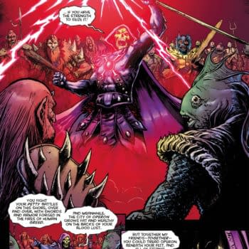 Interior preview page from MASTERS OF THE UNIVERSE: GENESIS #1 MARK BUCKINGHAM COVER