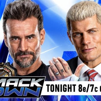 CM Punk and Cody Rhodes react after their altercation at Saturday Night's Main Event