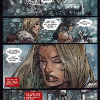 Interior preview page from Fire and Ice: Darkwolf #2