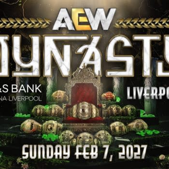 Official graphic for AEW Dynasty in Liverpool