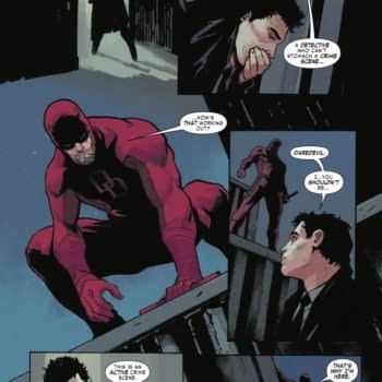 Interior preview page from DAREDEVIL #5 LEE GARBETT COVER